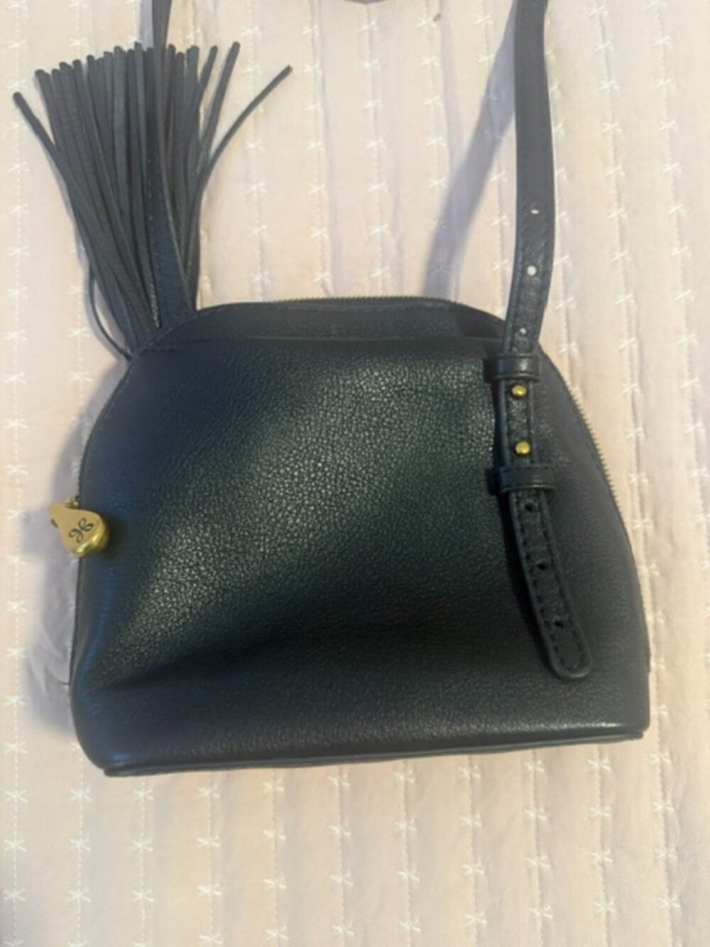 HOBO Black Crossbody with Tassel - LIKE NEW